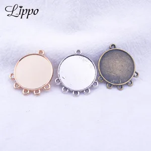 Соединители для сережек сделай сам под античное серебро, бронзу, основа для сережек с кабошоном, 14 мм, 16 мм, 20 мм, комплектация ювелирных изделий сделай сам, 30 штук