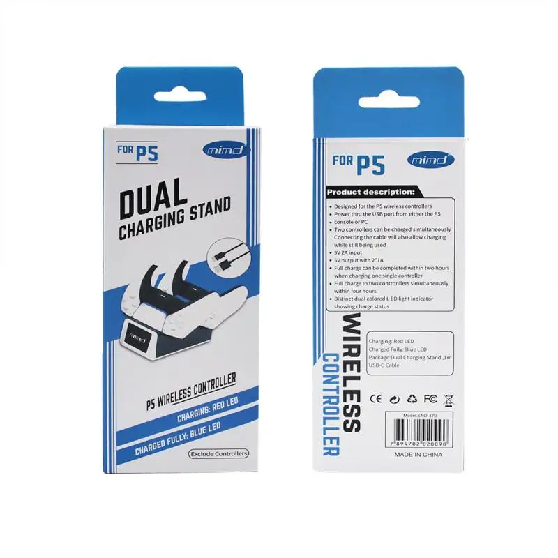 

Soporte de carga rapida para PS5, estacion de carga rapida, mando para PS5
