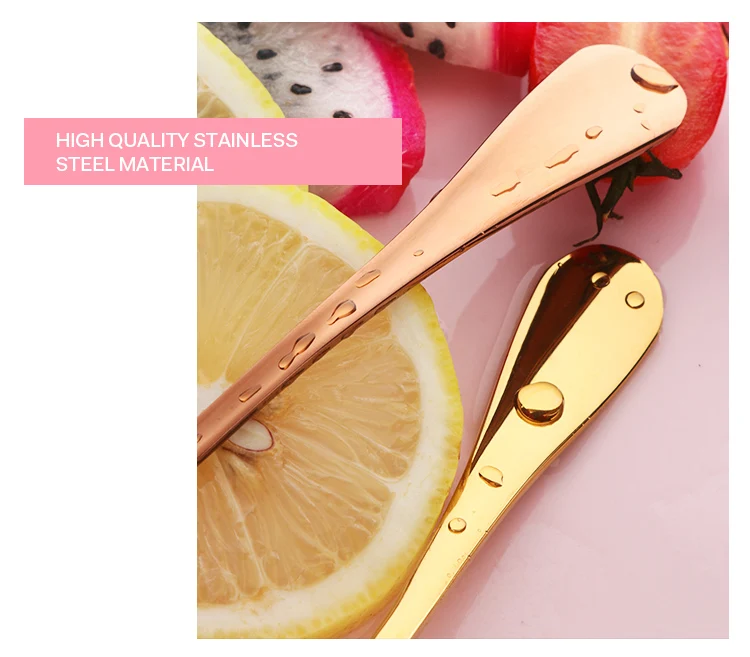 2 шт фруктовые вилки Роскошные из нержавеющей стали золотые Десертные Вилки для