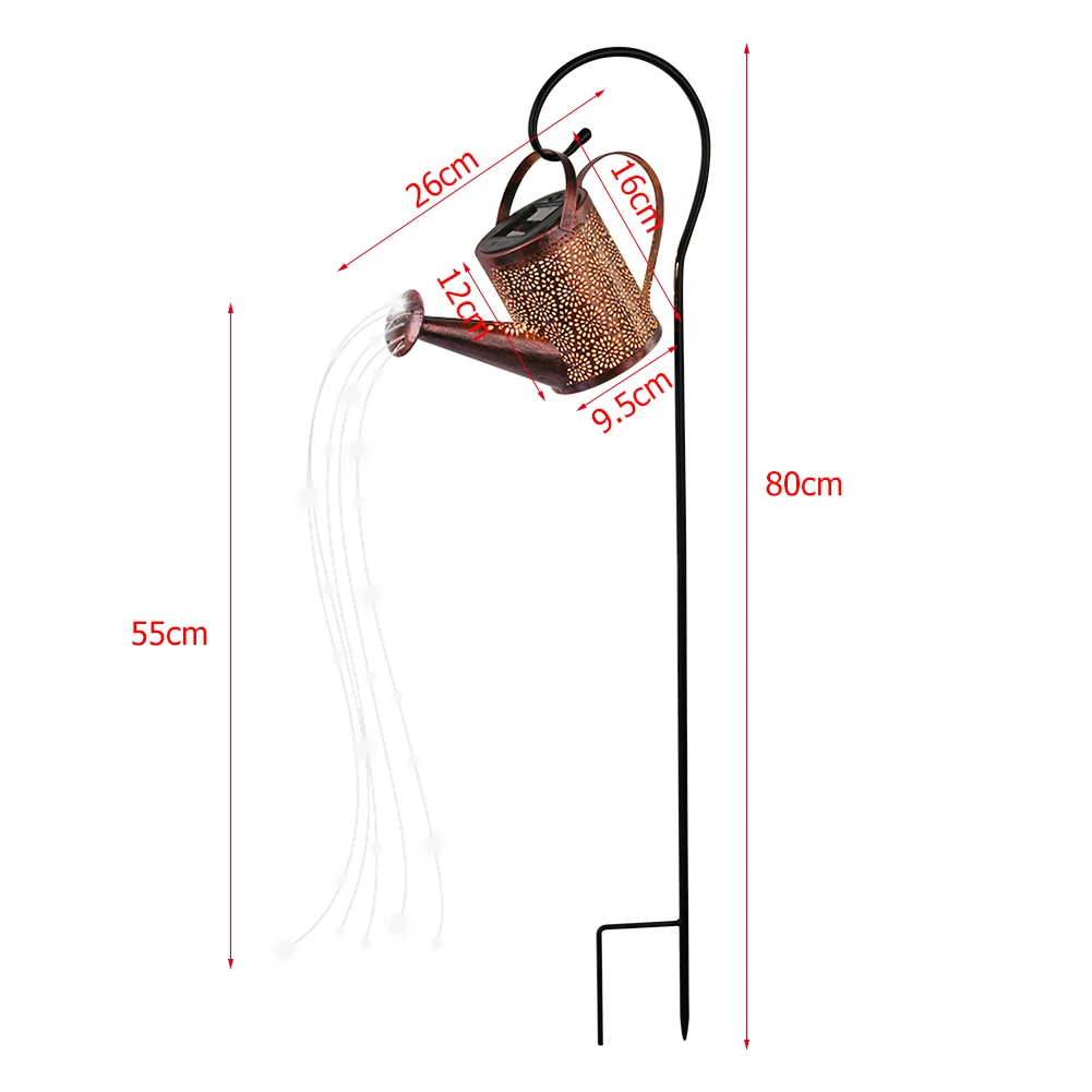

LED Solar Light Outdoor Garden Watering Can Lamp Garden Decoration Fairy String Light for Yard Gardening Ornaments