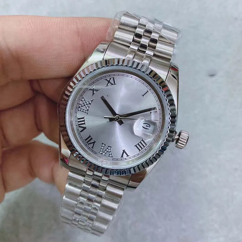 

31 mm Automatic Movement Women Watch White Dial 316 Stainless Band