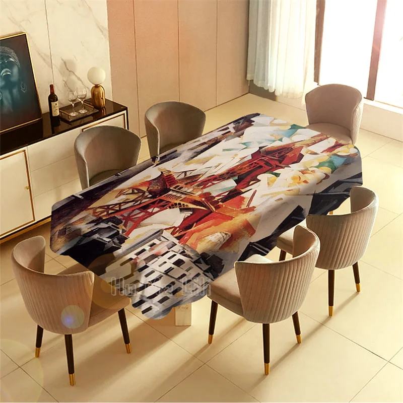 Эйфелева башня абстрактное искусство всемирно известная площаза поля делауне