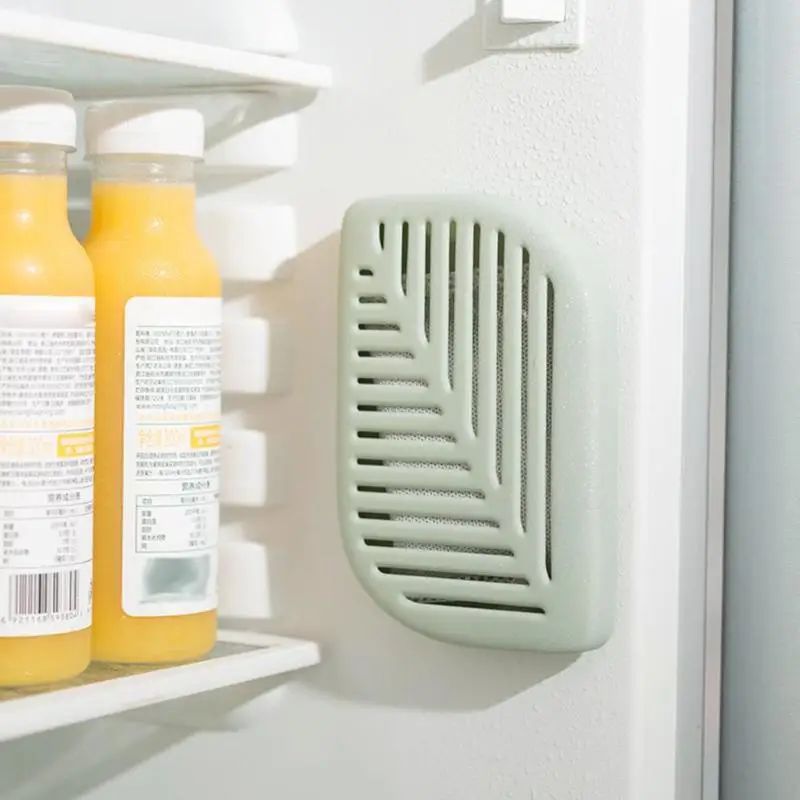 Green Leaf Shape Fridge Refrigerator Air Fresh box Purifier Charcoal Deodorizer Absorber Freshener Eliminate Odors Smell 3 Color | Дом и сад