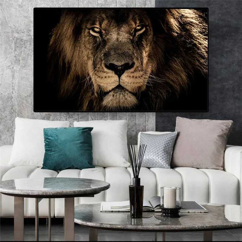 Холст с изображением больших африканских Львов настенные картины