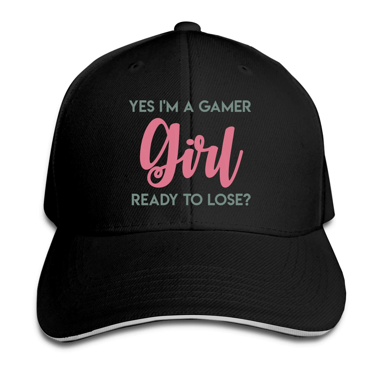 

Yes I'm A Gamer Girl Ready To Lose Hat Baseball Cap for Men Women Fashion Adjustable Sun Hat