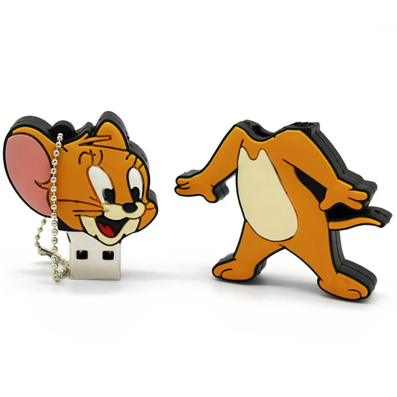 USB флеш накопитель для мыши и cant Tom and Jerry с изображением животных 8 ГБ/16 ГБ/32 ГБ/64