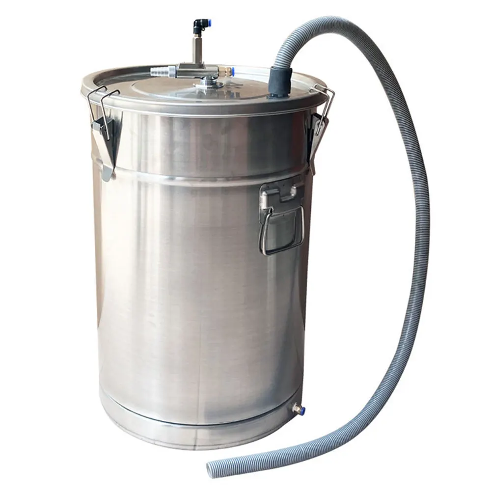 

Powder supply barrel for electrostatic spraying machine 304 stainless steel Plastic sprayed vulcanized powder conveying barrel