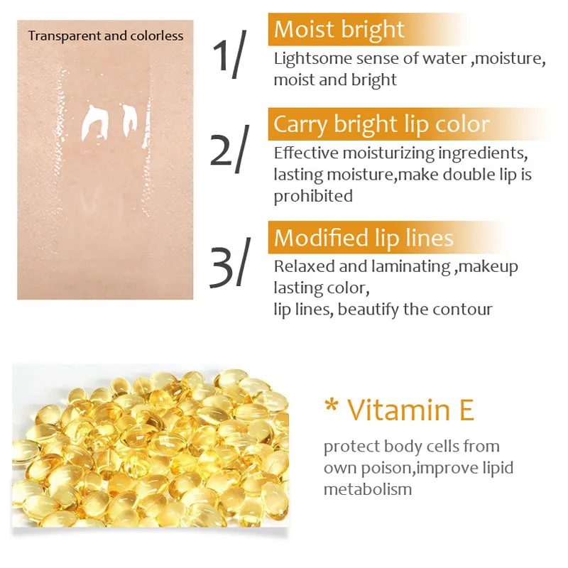 Блеск для губ с коллагеном Activ водоотталкивающий блеск Очищающий более полных и