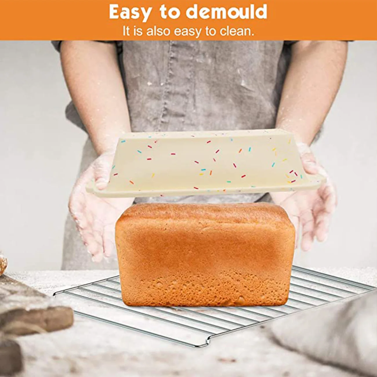 

Silicone Bread Mold Two color Toast Bread Mold Color Diy Cake Mold Non stick Silicone Bakeware Baking Mold