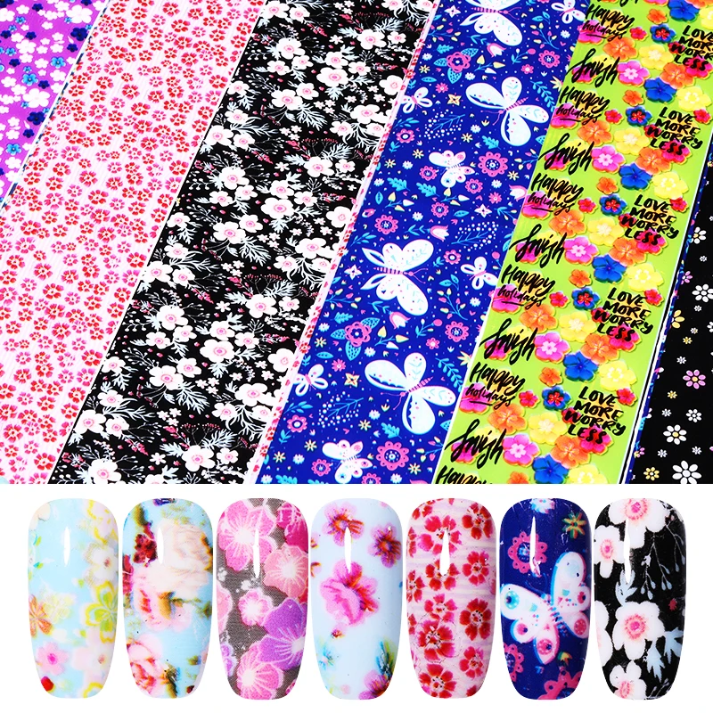 16 шт./упак. дизайн ногтей перевод рисунка наклейки Бумага красочные из фольги для