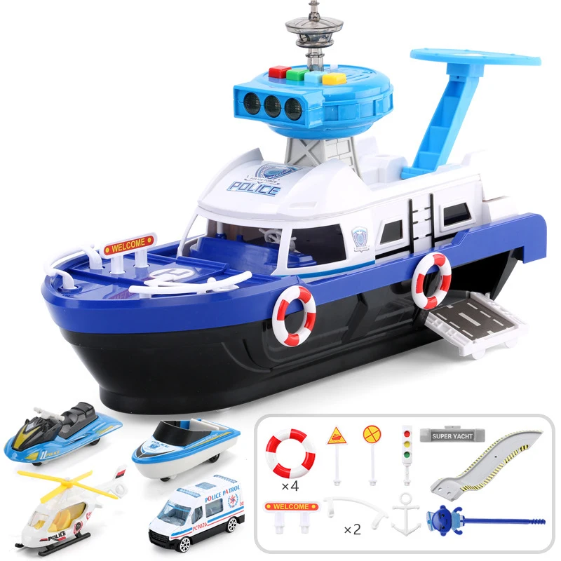 

Aircraft Toys for Kids Passenger Plane Boat Car Transport Cargo Airplane Vehicle Educational Toys for Boys Girls Birthday Gift