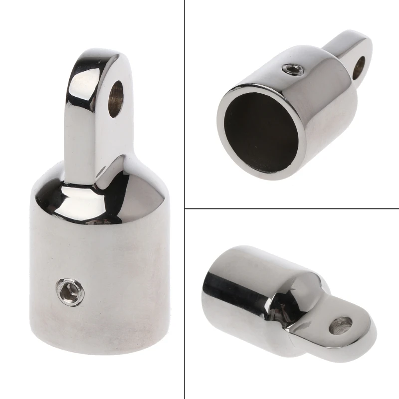 

1pcs New Stainless Steel Bimini Top Eye End Cap For 0.79'' Pipe Marine Boat Yacht