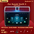 2 Din Android 11 автомобильный мультимедийный плеер для Suzuki Swift 2005 2006 2007 2008-2010 Радио Навигация Голосовое управление Carplay Wifi