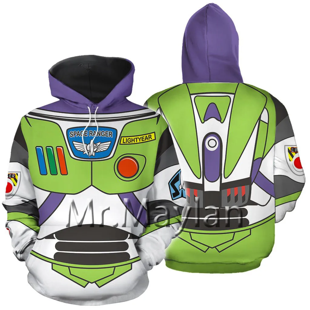 

Cosplay 3D Full Printed BUZZ LIGHTYEAR Jacket Men/women Hoodie Unisex Casual Boys Streetwear Sweatshirt Pullover Sudadera Hombre