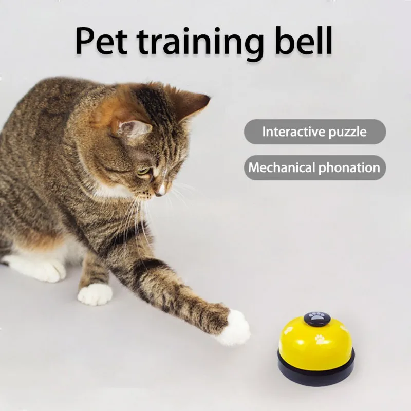 

Creative Pet Puzzle Develop Interactive Training Bell Cat Dog Food Feeding Reminder Funny Puppy Kitten Intelligent Sound Toy D
