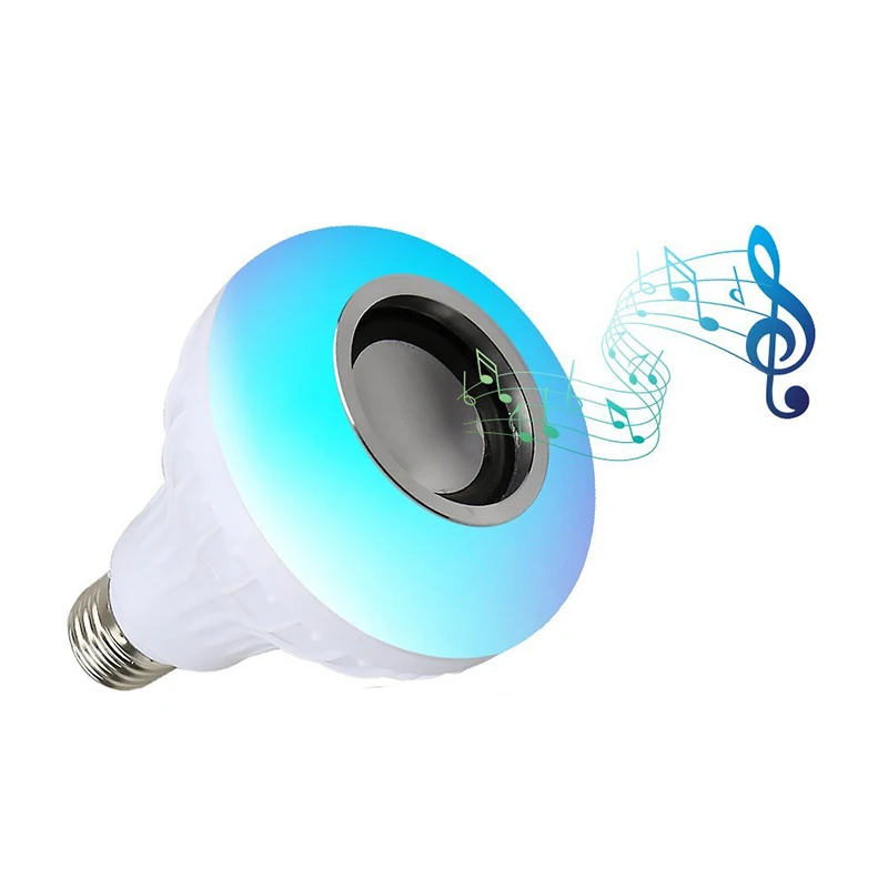Беспроводной Bluetooth динамик + 12 Вт RGB светодиодный светильник 110 В 220 умный