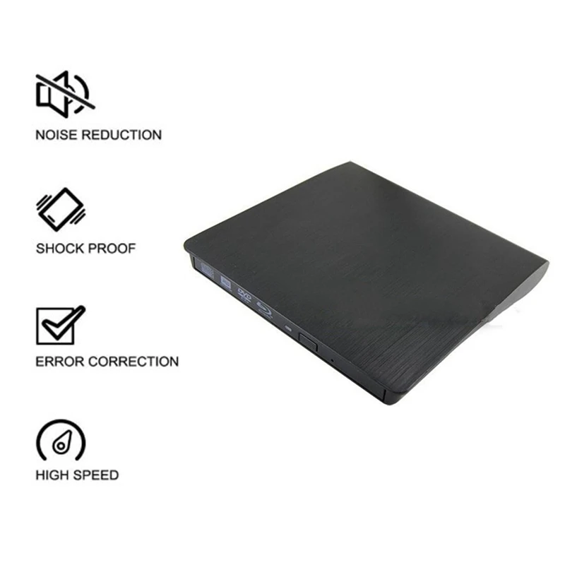 Внешний Bluray DVD привод USB 3 0 тонкий Blu Ray 3D CD диск для ноутбука Mac Настольный Windows OS Linux