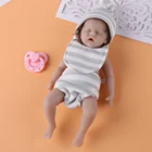 6 дюймовая Кукла Reborn Baby, Реалистичная силиконовая мини-кукла для новорожденного ребенка с полным корпусом, милая кукла Bebe для малышей, детский антистрессовый подарок