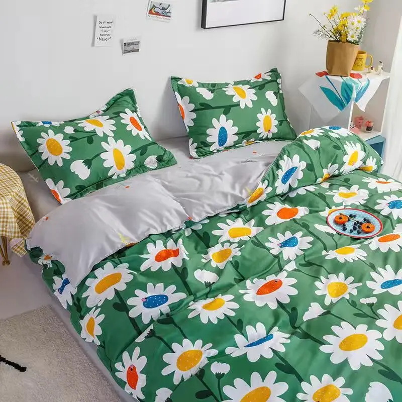 

2020 Home Textiles Bedding Set Bedclothes include Duvet Cover Bed Sheet Pillowcase Comforter warm Bedding Sets 4 pcs