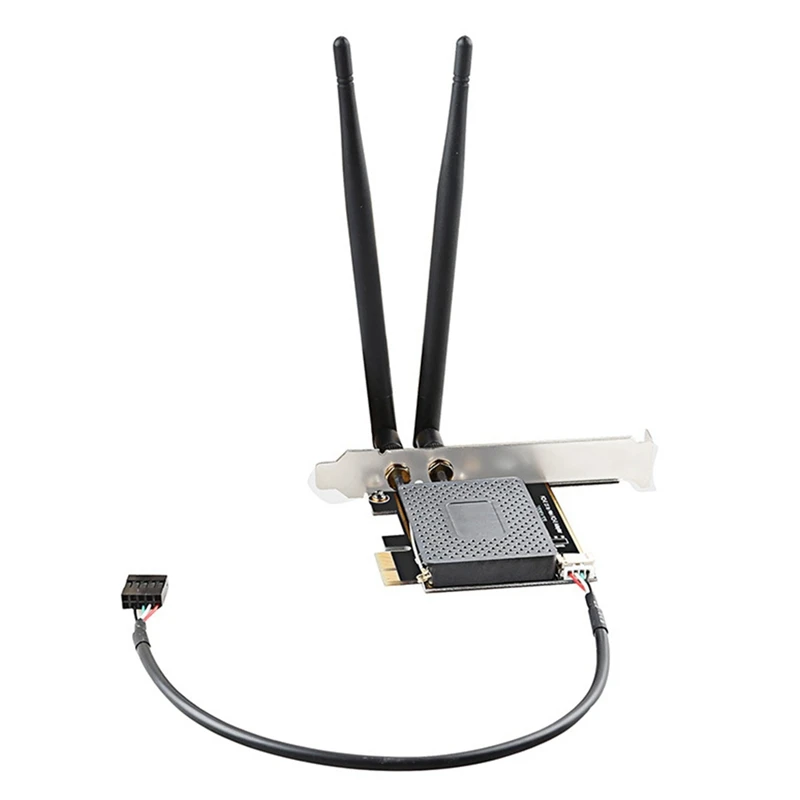 

Mini PCI-E to PCIE Dual Antenna Adapter Card Laptop Wireless Network Adapter Card