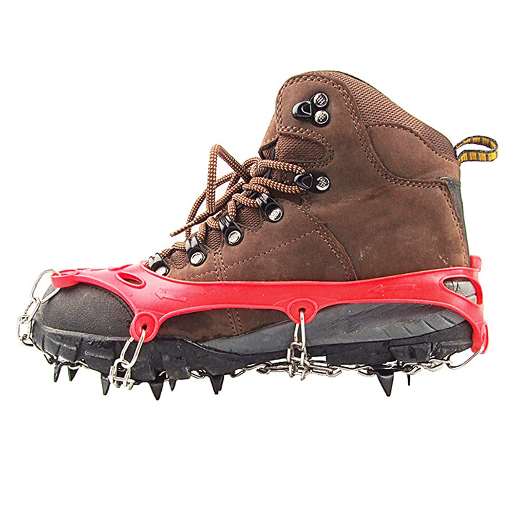 

11 Teeth Climbing Crampons For Outdoor Winter Walk Ice Fishing Snow Shoes Antiskid Shoes Manganese Steel Shoe Covers