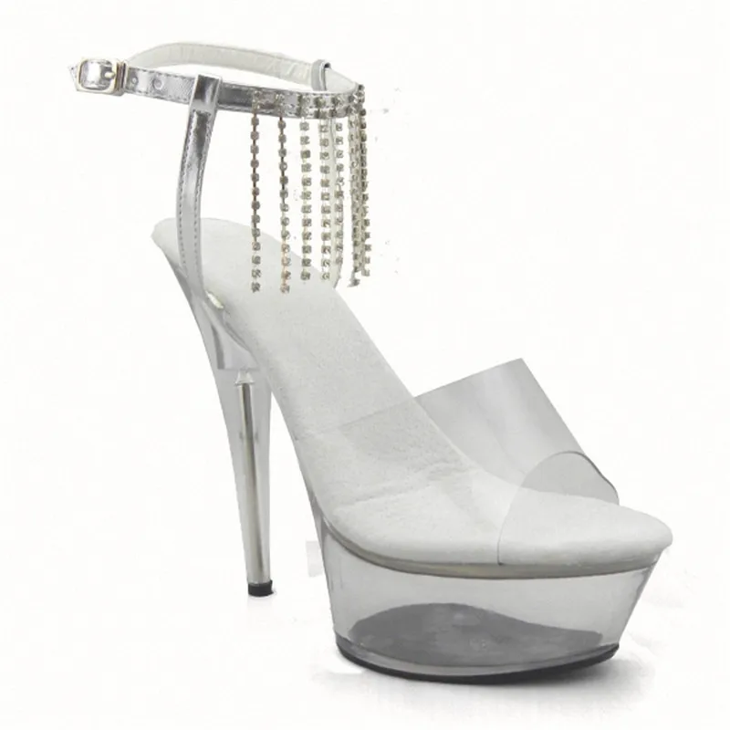 Милые летние босоножки на высоком каблуке 15 см с кисточками пикантная обувь для