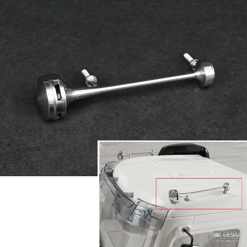 LESU обновленный металлический короткий свисток A для 1/14 RC тракторов грузовиков