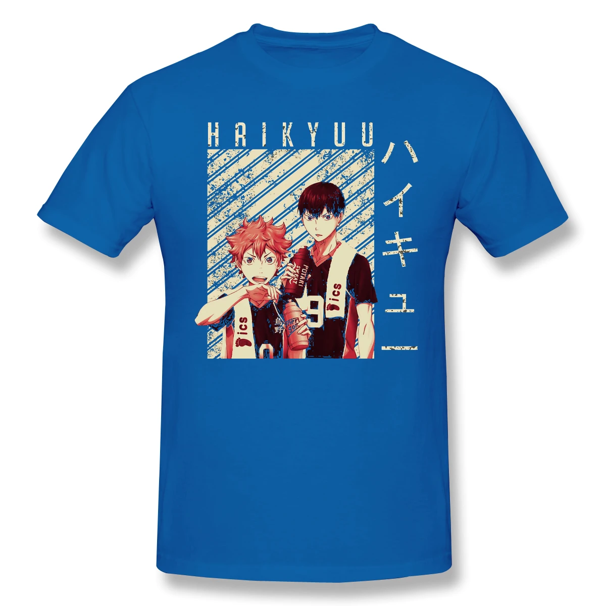 

Attack on Titan Titans Anime Television Series 2021 New Arrival T-Shirt Hinata And Haikyuu Crewneck Cotton for Men
