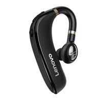 lenovo hx106 wireless headphone business ear hook single ear earphone bluetooth 5 0 headset with mic for driving meeting