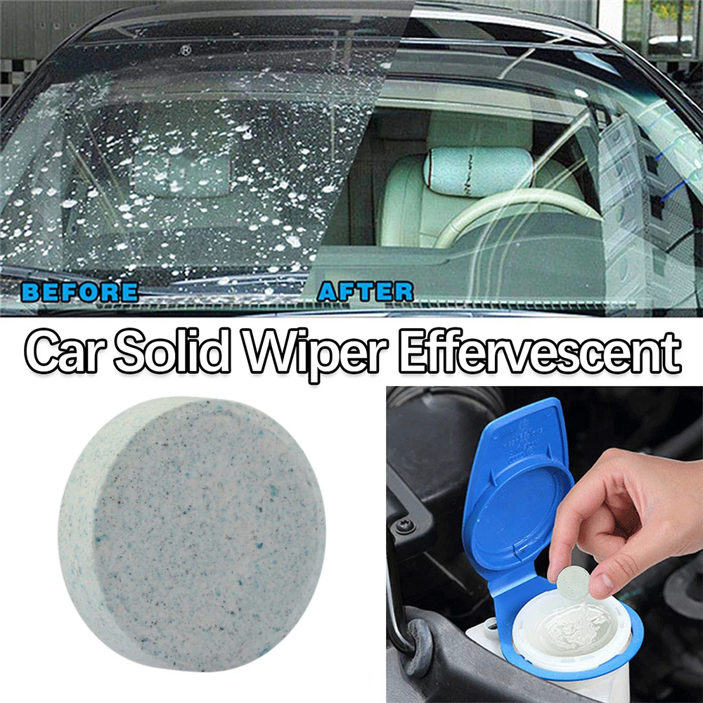 

50/100/200Pcs Car Solid Cleaner Effervescent Tablets Spray Cleaner Car Window Windshield Glass Cleaning Car Auto Accessories