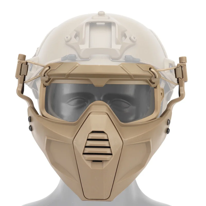 

Motorcycle Goggle Mask Paintball Glasses With Detachable Mask For Airsoft/CS/Skiing/Snowmobile/Cycling/Halloween