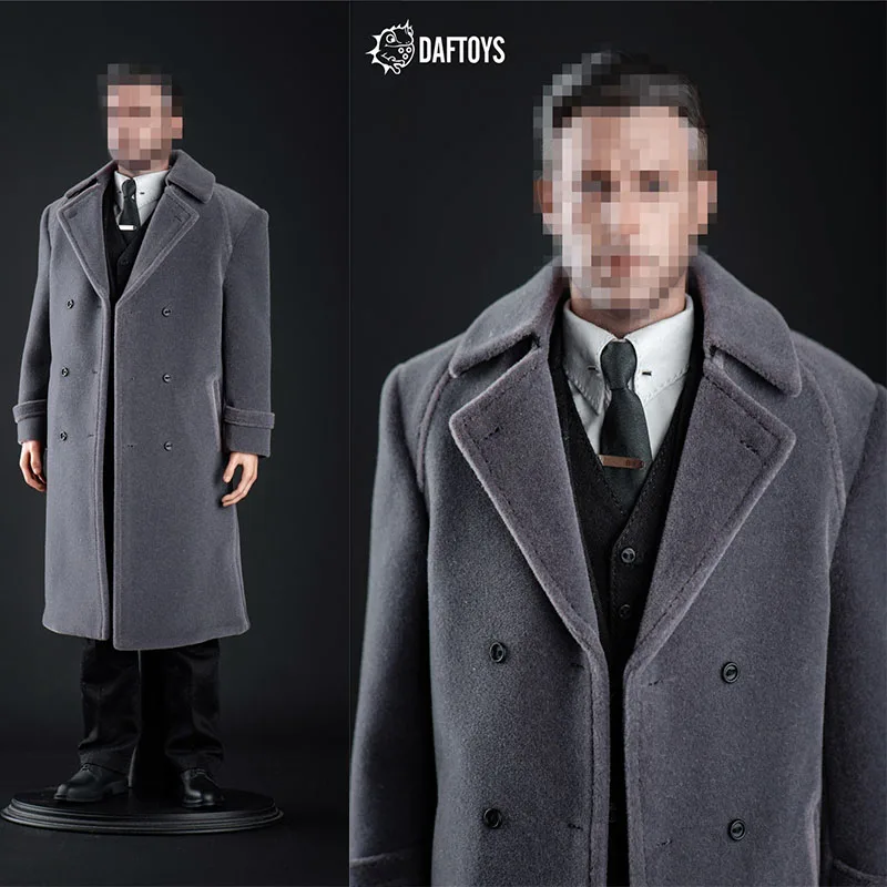

DAFTOYS F013 1/6 Gray Windbreaker Overcoat 2.0 Clothes Fit 12'' Male Action Figure Body