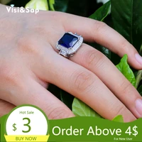 visisap luxury big blue cubic zirconia wedding rings for women full stone fine fashion engagement ring dropshipping b2761