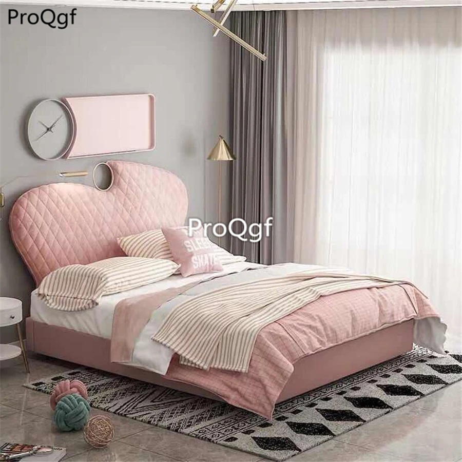 Prodgf 1 Set 120*200cm lovely pink Children Bedroom Bed no mattress | Мебель