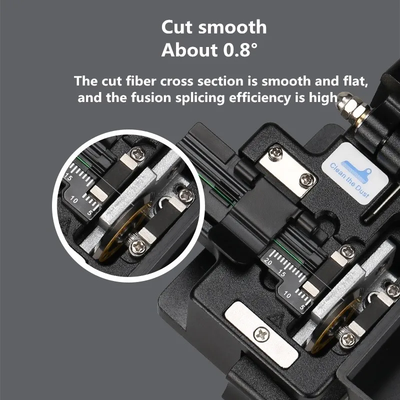 

High-precision fiber cleaver AUA-X1 fiber optic cable cleaver fiber fusion splicer cutter with waste fiber box