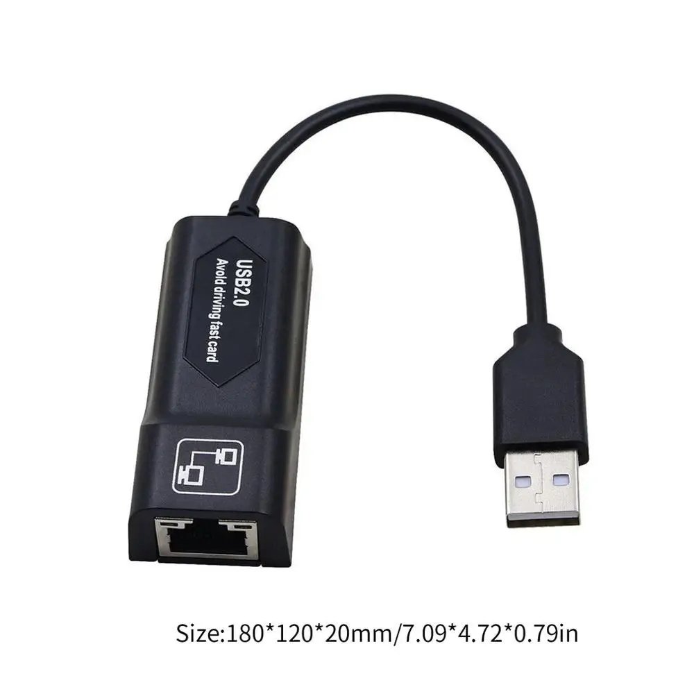Адаптер локальной сети USB 2 0 сетевая карта к RJ45 LAN для Win7/Win8/Win10 Macbook Xiaomi Mi ПК