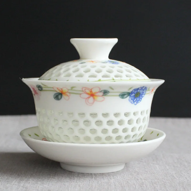 Китайская чаша для чая сотовый керамический гайвань кунг фу чайные чашки и