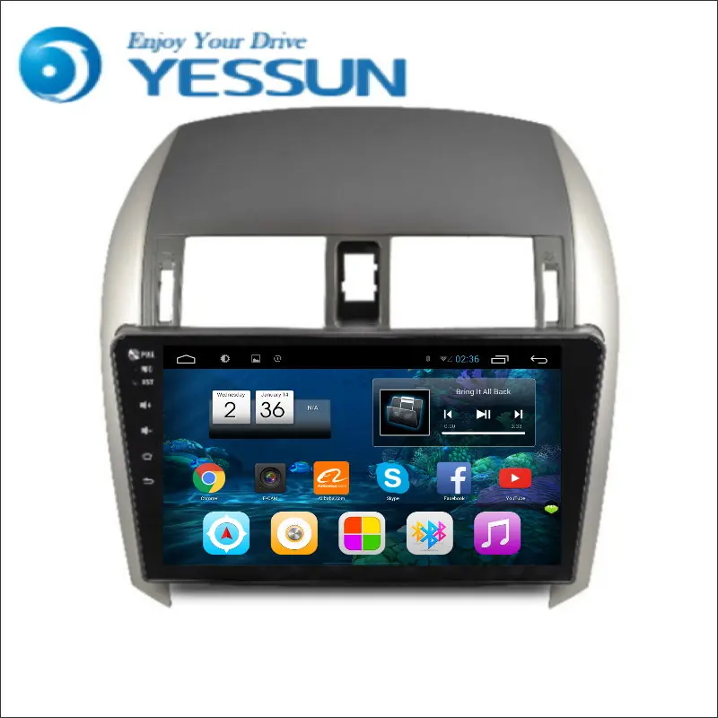 YESSUN для Toyota Corolla 2007 ~ 2013 Android автомобильный навигатор GPS HD сенсорный экран стерео