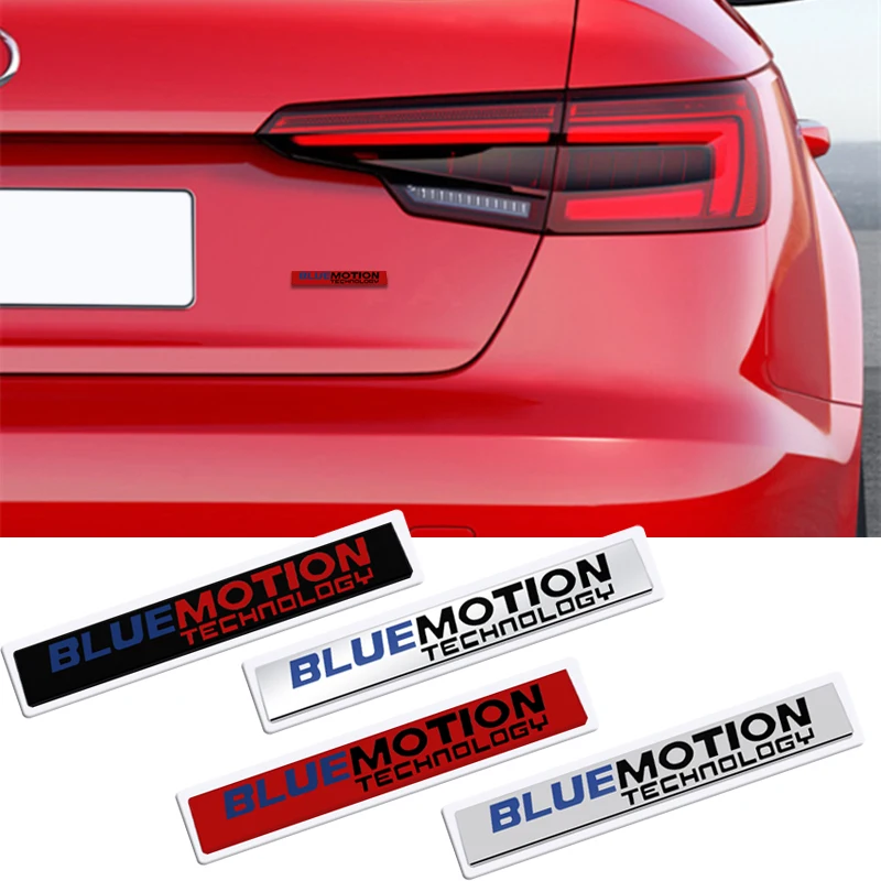 Металлический 3d-значок с логотипом Blue Motion Technology наклейка на задний багажник