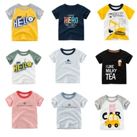 summer cotton short sleeve childrens t shirt boys and girls cartoon fashion printed top childrens clothing 2 13 years old