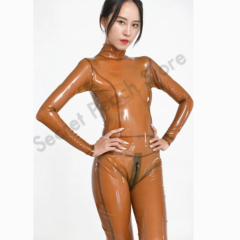 Латексный костюм кошки 3D пикантные резиновые латексные прозрачные боди с полным