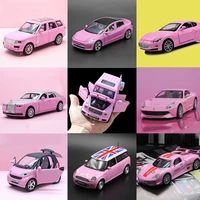 diecat 132 model car scale metal christmas children toy gift pink with functions
