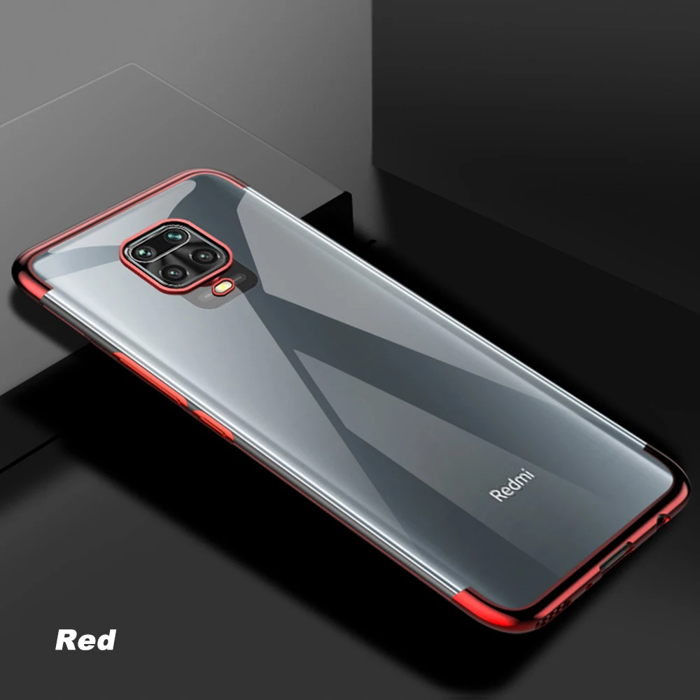 

For Xiaomi Redmi Note 9 Pro Soft Clear Case Laser Plating Luxury TPU Phone For Xiaomi Redmi Note 9S Note 9 Pro Max Back Cover