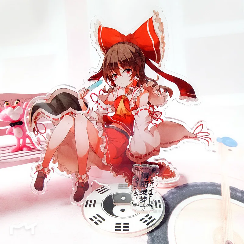 Аниме большой 15 см высокий Touhou проект Shrine Maiden модель подставки | Украшения и