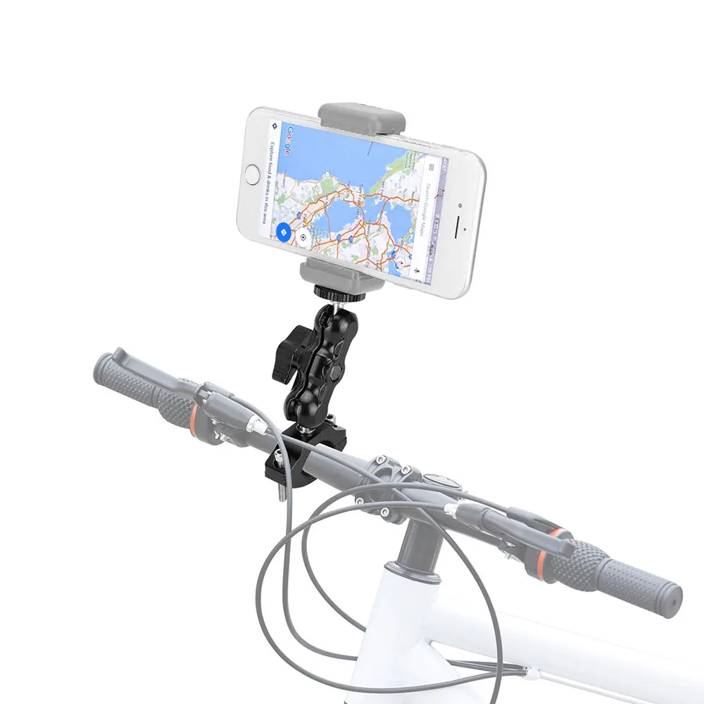 

Велосипедный держатель Kayulin (18 мм-32 мм) с регулируемой шаровой головкой 1/4 крепежный винт для фонарика камеры GoPro