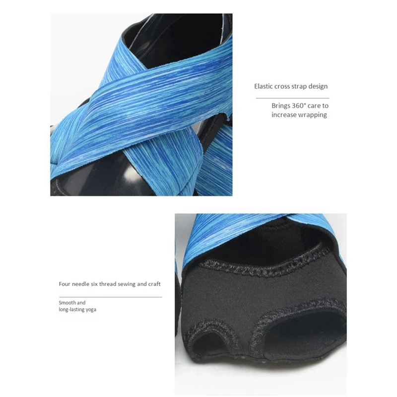 

Yoga Shoes New Professional Training Gymnastics Dance Non Slip Glue Point Leak Toe Elastic Skin Sports Socks