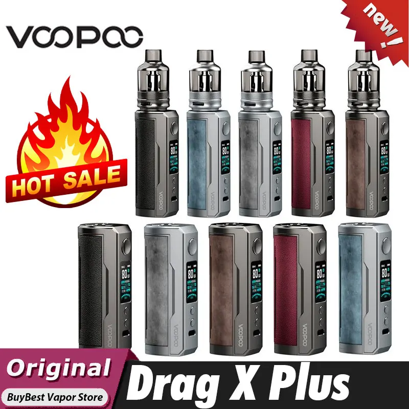Original VOOPOO DRAG X Plus Pod Kit with 100W Mod &amp 5.5ml TPP Tank Support 21700 /18650 Battery E-cig vape | Электроника