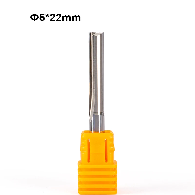 5 шт. хвостовик мм фрезы с двумя канавками древесина МДФ ПВХ ЧПУ прямые