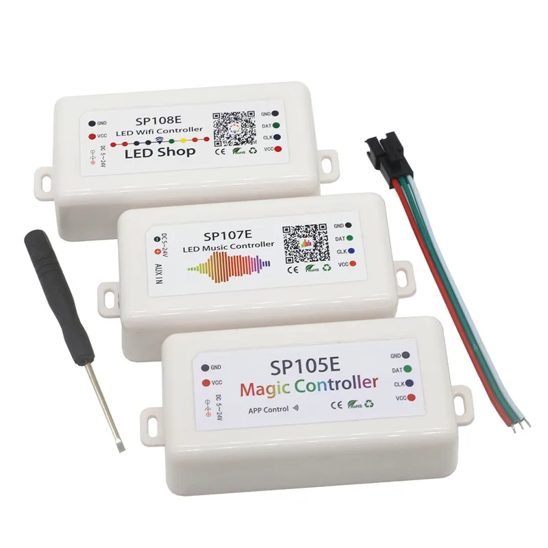 SP105E SP106E sp107 e SP108E SP501E SP110E светодиодный Wi Fi Bluetooth музыкальный контроллер iOS Android App