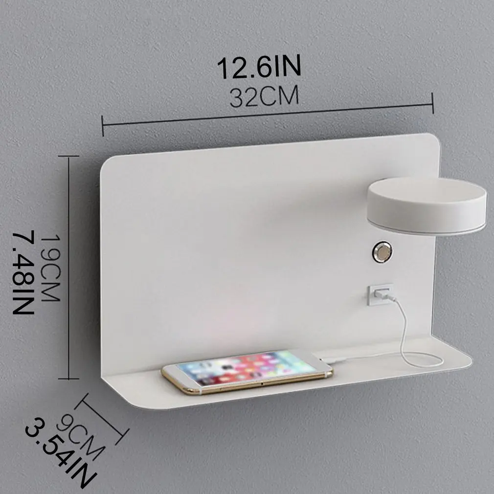 

LED Wall Lights With Switch And USB Interface Lamp Fixture Corridor Aisle Lighting Indoor Art Luminaire